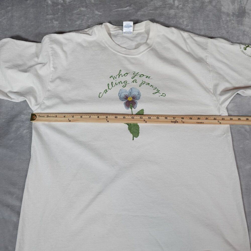 Vintage Peconic River Herb Farm New York T Shirt Mens XL Flower Plants Y2K READ - Picture 7 of 8